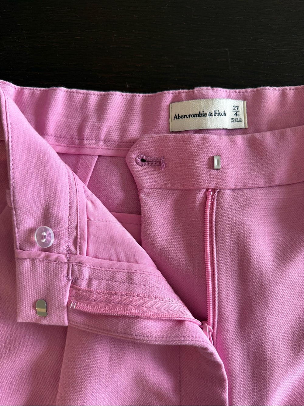 Abercrombie & Fitch Pink Tailored Trousers - Picture 6 of 6